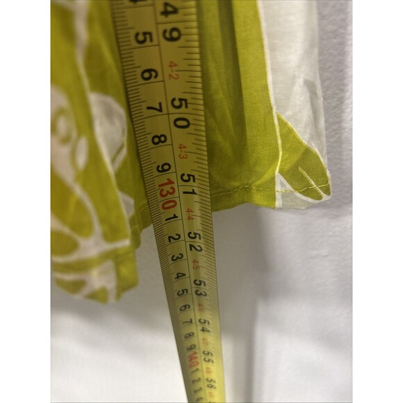 ESY STUDIO EY   Women’s Maxi  Dress Pistacho Creen Sz L Flare Linen Cotton - Picture 6 of 14